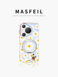 MASFEIL | Ốp lưng cao bồi hoa cúc thích hợp cho ốp điện thoại di động Huawei Pura80pro ốp trụ xoay pura70 từ tính có nắp đứng bao gồm tất cả p70 dễ thương Lo5+