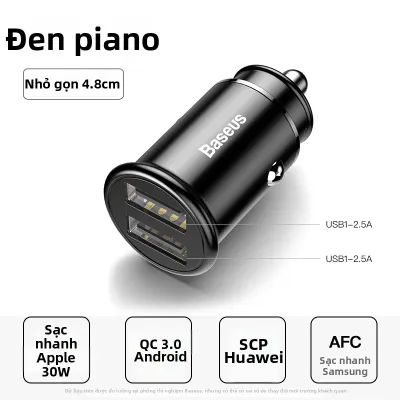 BASEUS | Sạc Xe Hơi Nhanh 2 Cổng