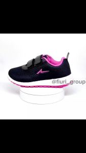 FIURI - Ando - NITTA BSC MIA NOELLE VIANY VELCRO 29-40 HITAM PINK - -Sepatu Sneakers Wanita-Sepatu Olahraga Sport Wanita-Sepatu Casual-Sepatu Jogging Lari Fitness Gym Senam Wanita-Sepatu Anak Perempuan Cewek-Sepatu Sekolah Bertali SD SMP SMA