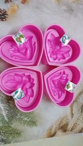 Khuôn xôi tim Ngọc Lan 15 cm hình hoa đặc sắc - mẫu mới 2024