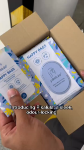 Pikalula Disposable Laundry Bags For Dirty Clothes | Scented Biodegradable Plastic Bag For Travel Gym Sports & More