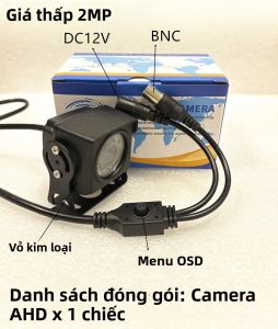 Camera Mini AHD Chống Nước IP66 2MP Tầm Nhìn Ban Đêm Lọc Hồng Ngoại Camera An Ninh Hình Vuông Cảm Biến Ánh Sáng Yếu CVBS OSD Cho Môi Trường Tối