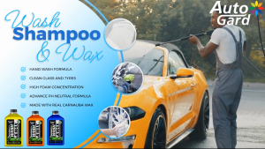 Wash & Wax Car Shampoo by AutoGard Advance PH Neutral formula Made with Real Carnauba Wax