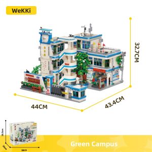 WEIJI | Retro School Campus Scene Building Blocks