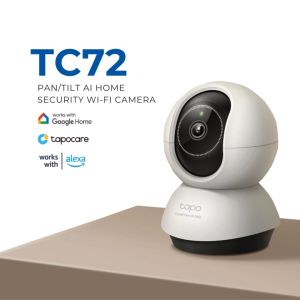 TP-Link Tapo TC72 2K QHD Pan/Tilt AI Wi-Fi Camera - 360° View Night Vision Smart Alerts IP CCTV
