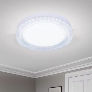 Modern Ultra Thin Crystal Ceiling light Round Ceiling Home Lamp Cool White Suitable for Balcony Kitchen Bedroom Light AC85-260V
