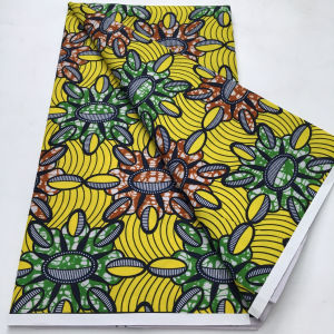 African Block Wax Fabric Prints High Quality Nigeria Wax Fabric Batik Dutch For Women Wedding Dresses Cloth Sewing Materials