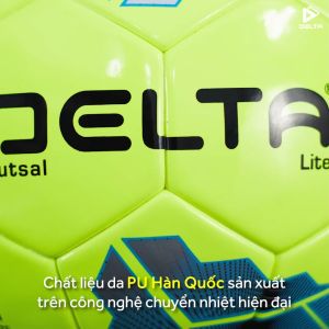 Bóng Đá DELTA FUTSAL Lite Size 4 Da PU Dán Ép Nhiệt Chơi Trên Sân 5 Cỏ Nhân Tạo Trong Nhà 3696-4D