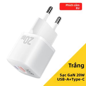 Essager 20W GaN USB Type C PD Sạc Nhanh QC 3.0 Sạc Nhanh Cho iPhone 14/13/12/11 Pro Max Mini iPad - Thân Thiện Với Du Lịch