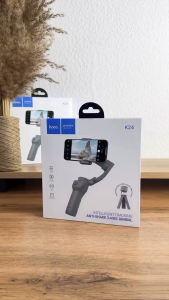 HOCO K24 ไม้เซลฟี่กันสั่น สำหรับสมาร์ทโฟน ระบบกันสั่น 3 แกน แบบพับได้ พร้อมขาตั้งอัจฉริยะ Smartphone Gimbal