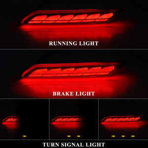 33505-TR0-A51 33555-TR0-A51 LED Bumper Reflector Light For Honda Civic Sedan 2013-2015 Raer Brake Lamp Dynamic Turn Signal Light