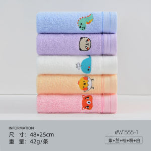 Khăn Mặt Trẻ Em Bằng Cotton Nguyên Chất Dễ Thương Khăn Tắm Mềm Mại Không Rụng Lông Cho Bé Trai Và Bé Gái Quần Áo Mặc Nhà Chất Liệu Cotton 100%