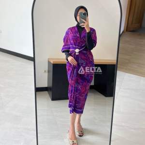 Kain tenun endek mastuli premium drapping dress dan rok lilit