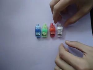 4 Pieces Finger Laser Beam Toys LED Finger Lights Party Favors For Kids Lootbag Filler / Paninda
