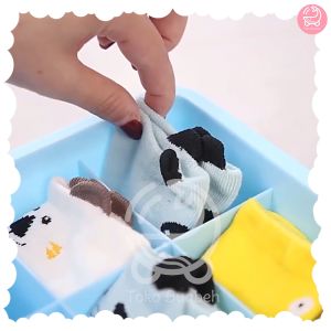Mai Baby Kaos Kaki Bayi Panjang Ada Boneka Muka Binatang Dengan Anti Slip Anak Prewalker Newborn