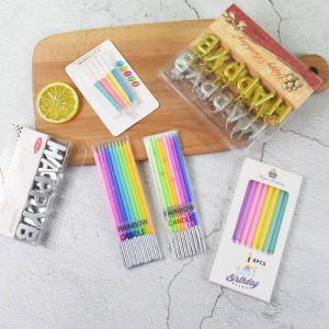 8 Pcs Lilin Ulang Tahun Berkualitas Tinggi & Perlengkapan Dekorasi Pesta