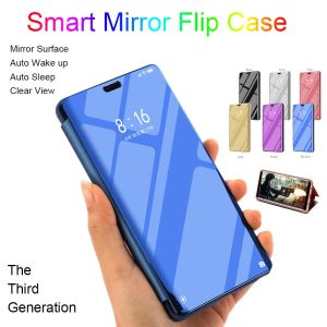 💯【Phone Case】+FREE Shipping 💯 Luxury Clear View Smart Mirror Leather Case For iPhone 6 7 8 14 15 Plus 11 12 13 14 15 Pro Max X Xr Xs Max Flip Stand Cover