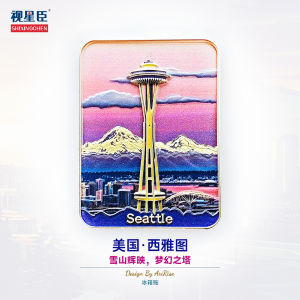 Đồ Trang Trí Từ Seattle 3D Đồ Lưu Niệm Du Lịch Quà Tặng Đồ Trang Trí Nhà Từ Từ Vật Liệu Hợp Chất Nhựa