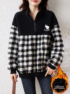 DAIXIANGFEIZI | Warm Fleece Fashionable Womens Sweatshirt