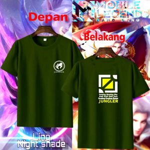 Kaos Role Jungler Emblem Mobilegends keren||Kaos atasan lengan pendek cowok|| Kaos distro cowok/pria|| Kaos oblong pria keren||Kaos sablon distro digital berkualitas kekinian||Kaos Mobilegend cowok|| Kaos distro oblong cowok.