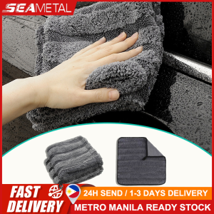 🇵🇭 SEAMETAL 1200GSM Coral Fleece Car Wash Towel Car Cleaning Drying Cloth Car Detailing Care Cloth