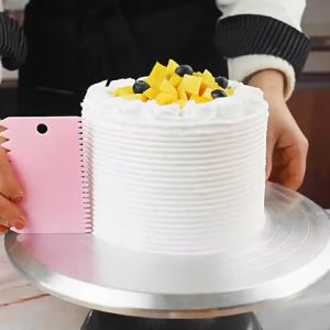 BW-C1042 Pemotong Adonan Kue Roti ISI 3PCS Scraper Kue Perapih Krim Kue Pisau Potong Roti Serbaguna