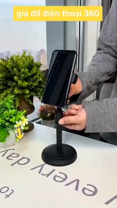 Giá Kẹp điện thoại M060 để bàn xoay 360 độ điều chỉnh 28-37cm giá đỡ livestream quay video tiện ích