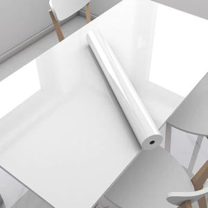 Miếng Dán Nội Thất Bằng Nhựa Vinyl Trắng Tự Dính Chống Thấm Dầu Chống Thấm Nước Dán Và Bóc Dễ Dàng Dùng Cho Bàn Tủ Cải Tạo Tủ Quần Áo