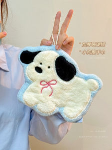 Cartoon Hand Towels Bathroom Kitchen Thickened Absorbent Wall Hanging Quick Dry Odor Resistant Childrens Handkerchiefs Towels