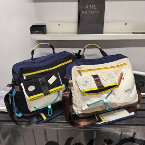 2025 New Style Quirky Crossbody Bag Outdoor Casual Travel Single Shoulder Handbag Student Tutoring Bag Nylon Material Korean Style