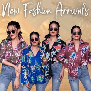 ส่งเร็ว! เสื้อเชิ้ตลายดอก คอปกวีทรงเก๋คลาสสิค  มีกระเป๋าด้านหน้า1ข้าง กระดุมผ่าหน้าเปิด-ปิดได้  recommendใส่สวยน่ารัก ใส่ได้บ่อย สวยสดชื่นแน่นอน  ✔️กระเป๋าหน้า  🌈4สี : น้ำเงิน ดำ เขียวอมเทา ชมพูกะปิ  🔘Size detail Guide🔘   อก42" ยาว28"