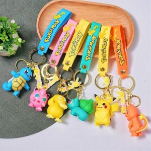 New Pokemon Keychain Pikachu Koda Duck Pendant Jewelry Figurines Doll Kid Gift