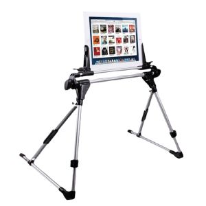 Zeallion Universal Tablet Adjustable Lazy Bed Floor Desk Tripod Foldable Desktop Mount Frame Phone Holder Stand for iPad iPhone Kindle Galaxy Tab