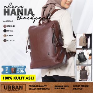 Tas Ransel ALONA HANIA BAG: Tas Wanita Backpack Kulit Sapi Terbaru 2024
