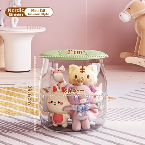 Transparent Toy Storage Stool