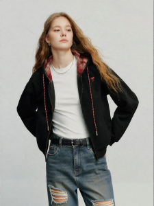 Toyouth | Áo Khoác Hoodie Dáng Rộng Tông Màu Khối