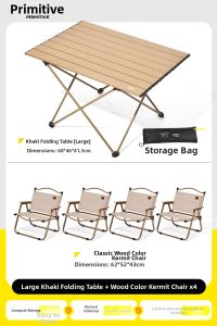The Primitive | Folding Camping Table and Chair Set