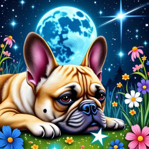 BILIBILI | Oil Painting By Numbers Cute French Bulldog DIY Digital Oil Painting Drawing on Canvas Wall Decor Living Room Gift