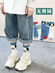 ถุงเท้าเด็กผ้าฝ้ายแท้ ถุงเท้ากีฬา ถุงเท้าข้อสั้นลายสุนัข ถุงเท้าเด็กชายและเด็กหญิง ถุงเท้านักเรียน ถุงเท้าสไตล์เกาหลี ฤดูใบไม้ผลิและฤดูใบไม้ร่วง