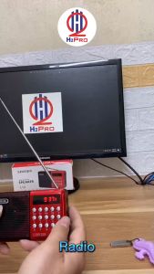 Đài Radio Fm Cho Người Già Linvien L12 Máy Nghe Nhạc Mini Bluetooth Mp3-Usb-Thẻ Nhớ Quà 1 Pin Sạc 18650-H2Pro Tech