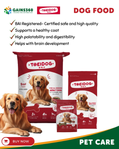 Toei Beef Dry Dog Food 10kg | High Protein Kibble | Complete Nutrition for Adult Dogs | Bulk Saver