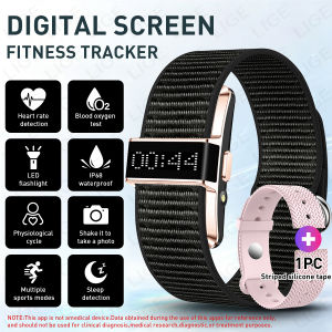 LIGE | LIGE New LED Digital Display Smart Bracelet Multiple Exercise Modes Health Sleep Monitoring Female Menstrual Cycle Smart Watches