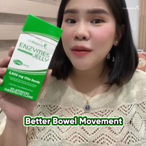 LivBalance Enzymes Jelly (25 Sachets): Reduce Bloating and Constipation with Plant Enzymes & Chia Seeds