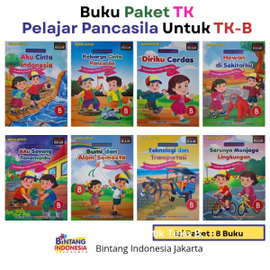BUKU PAKET TEMATIK TK B (ISI PAKET 8 BUKU) UNTUK ANAK - ANAK