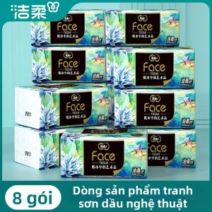 C&S | Khăn Bàn Thiết Kế Hình Tranh Sơn Dầu Tiết Kiệm