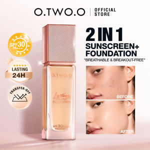 O.TWO.O Liquid Coverage Foundation Cream Matte Moisturizing Oil-control Long-Lasting Waterproof Concealer Foundation Makeup