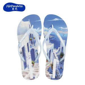 Hotmarzz Womens flip flops Non slip casual slippers Home bathroom slippers Beach beach shoes HM7132