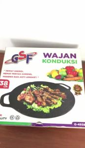WAJAN KONDUKSI GSF G-4938 / WAJAN KONDUKSI 38CM GSF 4938 / WAJAN KONDUKSI SERBAGUNA / WAJAN KONDUKSI GSF / WAJAN KONDUKSI ANTI LENGKET / WAJAN KONDUKSI 38 CM / WAJAN KONDUKSI BBQ BARBEQUE GRILL PAN ANTI LENGKET