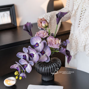 Bộ Hoa Sương Khô Thiết Kế Hoa Bướm Trang Trí Phòng Khách Hoa Giả Sang Trọng Cao Cấp Hoa Trang Trí Bàn Ăn Hoa Tươi