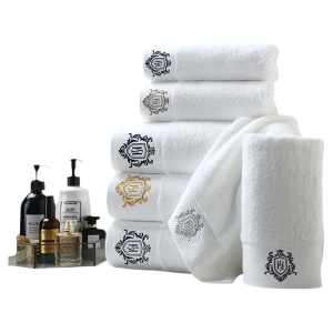 HUANGJIAJINDIAN | Hotel Use White Cotton Absorbent Towel